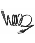 Кабел Rivacase - PS6002BK21, USB-C/USB-A, 2.1 m, черен - 3t