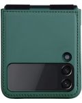 Калъф Nillkin - Qin Leather, Galaxy Z Flip4, зелен - 2t