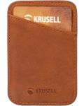 Картодържател Krusell - iPhone MagSafe, кафяв - 1t
