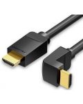 Кабел Vention - AAQBG, HDMI/HDMI Right Angle 270 Degree, 1.5m, черен - 1t