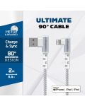 Кабел Energizer - C710LKWH, USB-A/Lightning, 2 m, бял - 4t