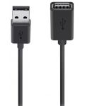 Кабел Belkin - F3U153bt4.8M, USB-A/USB-A, 4.8 m, черен - 1t