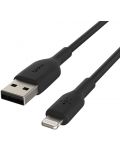 Кабел Belkin - CAA001bt2MBK, Lightning/USB-A, 2 m, черен - 2t