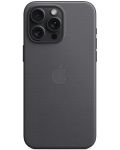 Калъф Apple - FineWoven MagSafe, iPhone 15 Pro Max, черен - 4t