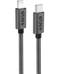 Кабел Next One - USB-C/Lightning, 1.2 m, сив - 1t