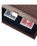 Карти за игра Manopoulos, в дървена кутия с кожен принт - 2t