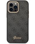 Калъф Guess - 4G Metal Camera Outline, iPhone 14 Pro, черен - 3t