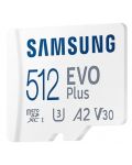 Карта памет Samsung - EVO Plus, 512GB, microSDXC, Class10 + адаптер - 3t