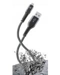 Кабел Cellularline - Tetra Force, USB-A/Micro USB, 1.2 m, черен - 1t