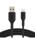 Кабел Belkin - CAA001bt2MBK, Lightning/USB-A, 2 m, черен - 1t