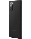 Калъф Samsung - Silicone, Galaxy Note 20, черен - 3t