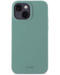 Калъф Holdit - Silicone, iPhone 15, Moss Green - 1t