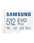 Карта памет Samsung - EVO Plus, 512GB, microSDXC, Class10 + адаптер - 2t
