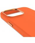 Калъф Decoded - AntiMicrobial Silicone, iPhone 15 Plus, оранжев - 2t