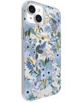 Калъф Case-Mate - Rifle Paper Garden Party Blue MagSafe, iPhone 15 Plus - 2t