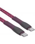 Кабел Rivacase - PS6105RD12, USB-C/USB-C, 1.2 m, червен - 3t
