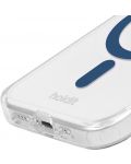 Калъф Holdit - MagSafe Case, iPhone 15 Pro Max, син/прозрачен - 3t