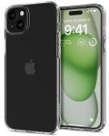 Калъф Spigen - Liquid Crystal, iPhone 15, Crystal Clear - 1t