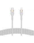 Кабел Belkin - Boost Charge, USB-C/Lightning, Braided silicone, 1 m, бял - 4t