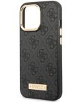 Калъф Guess - 4G MagSafe, iPhone 14 Pro, черен - 6t