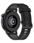 Каишка Techsuit - W002, Galaxy Watch/Huawei Watch, 20 mm, черна - 1t