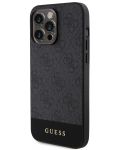 Калъф Guess - PU 4G Stripe MagSafe Case, iPhone 15 Pro, черен - 4t