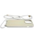 Калъф Mobile Origin - Lanyard, iPhone 14 Pro, Light Grey - 3t