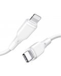 Кабел Xmart - White, Lightning/USB-C, 1.2 m, бял - 2t