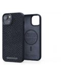 Калъф Njord - Salmon Leather MagSafe, iPhone 14, черен - 4t
