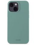 Калъф Holdit - Silicone, iPhone 14, Moss Green - 1t