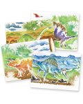 Картини за оцветяване DinosArt  - Динозаври, с акварелни бои - 3t