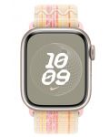 Каишка Apple - Nike Sport Loop, Apple Watch, 41 mm, Starlight/Pink - 3t