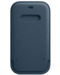 Калъф Apple - Leather Sleeve, MagSafe, iPhone 12/12 Pro, Baltic Blue - 2t