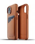 Калъф Mujjo - Full Leather Wallet, iPhone 13, светлокафяв - 2t