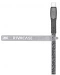 Кабел Rivacase - PS6105GR21, USB-C/USB-C, 2.1 m, сив - 5t