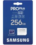 Карта памет Samsung - PRO Plus, 256GB, microSDXC + адаптер - 7t