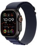 Каишка Apple - Alpine Loop S Black Titanium, Apple Watch, 49 mm, Navy - 1t