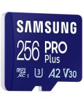 Карта памет Samsung - PRO Plus, 256GB, microSDXC + адаптер - 6t