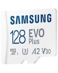 Карта памет Samsung - EVO Plus, 128GB, microSDXC, Class10 + адаптер - 2t