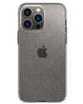 Калъф Spigen - Liquid Crystal Glitter, iPhone 14 Pro Max, Crystal Quartz - 2t