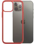 Калъф PanzerGlass - Clear, iPhone 12 Pro Max, прозрачен/червен - 4t