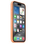 Калъф Apple - Silicone MagSafe, iPhone 15 Pro, Orange Sorbet - 3t