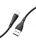 Кабел Xmart - Mamba, USB-A/Lightning, 1.2 m, черен - 1t