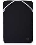 Калъф за лаптоп HP - Reversible Silver, 15.6'', черен/сребрист - 1t