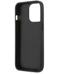 Калъф Guess - PU 4G Metal Logo,  iPhone 13 Pro Max, сив - 5t