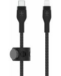 Кабел Belkin - Boost Charge, USB-C/Lightning, Braided silicone, 1 m, черен - 2t