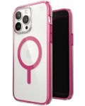 Калъф Speck - Presidio Clear Geo MagSafe, iPhone 14 Pro Max, розов - 3t