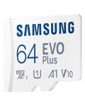 Карта памет Samsung - EVO Plus, 64GB, microSDXC, Class10 + адаптер - 2t