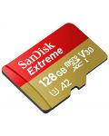 Карта памет SanDisk - Extreme, 128GB, microSDXC, UHS-I + адаптер - 3t