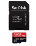 Карта памет SanDisk - Extreme Pro, 32GB, microSDHC + адаптер + Rescue Pro Deluxe 100MB - 1t